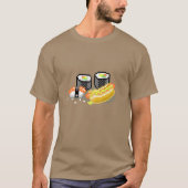 Hete honden en Sushi T-shirt (Voorkant)