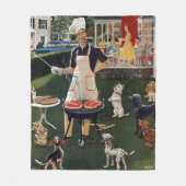 Hete honden fleece deken (Voorkant)