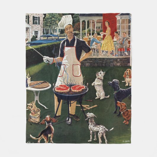 Hete honden fleece deken (Voorkant)