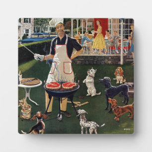 Hete honden fotoplaat