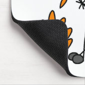 Hete honden op kampvuur Mousepad Muismat (Hoek)