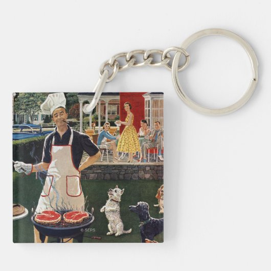 Hete honden sleutelhanger (Achterkant)