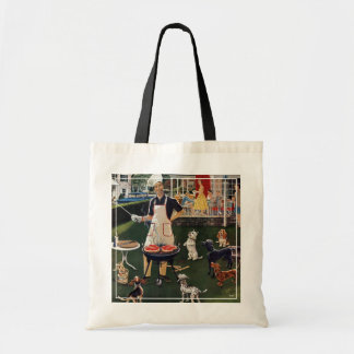 Hete honden tote bag
