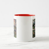 Hete honden tweekleurige koffiemok (Center)