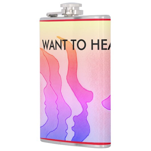 Hete hoofden, IK WIL HET NIET HOREN. Heupfles (Links)