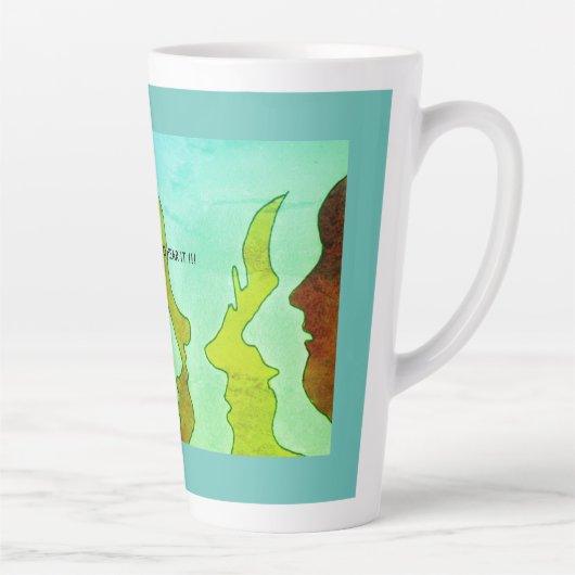 Hete hoofden, IK WIL HET NIET HOREN!!! Latte Mok (Rechts)