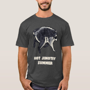 Hete Jimothy Zomer Grappige Wasbeer Meme Dier T-shirt