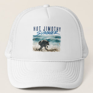Hete Jimothy Zomer Grappige Wasbeer Oceaan Retro O Trucker Pet