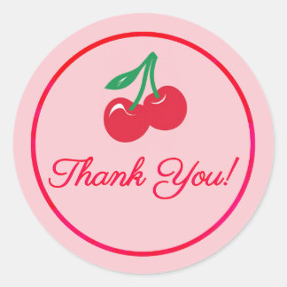 Hete Kersen Dank Je Sticker