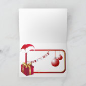 Hete Kerstkaarten 7 van de Staaf Feestdagen Kaart (Binnen)