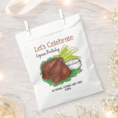 Hete kippenvleugels Laten we verjaardagsfeestje vi Bedankzakje (Geknipt)