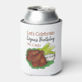 Hete kippenvleugels Laten we verjaardagsfeestje vi Blikjeskoeler (Blikje Voorkant)