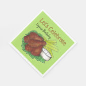 Hete kippenvleugels Laten we verjaardagsfeestje vi Servet (Hoek)