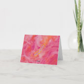 Hete kleur Freesia Romantisch Dank u Bedankkaart (Achterkant)