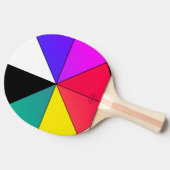 Hete kleuren HAMbWG, Kleurwiel Tafeltennisbatje (Zijkant)