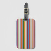Hete kleurrijke strepen bagagelabel (Voorkant (verticaal))