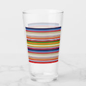 Hete kleurrijke strepen glas (Achterkant)
