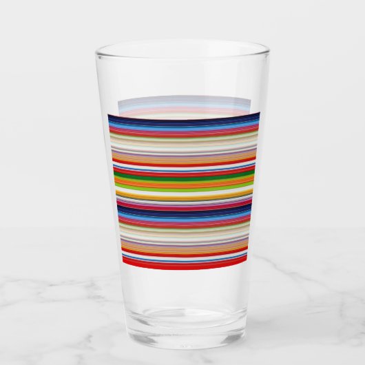 Hete kleurrijke strepen glas (Voorkant)
