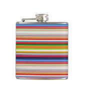 Hete kleurrijke strepen heupfles (Voorkant)
