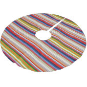 Hete kleurrijke strepen kerstboom rok (Gekanteld)