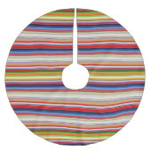 Hete kleurrijke strepen kerstboom rok (Voorkant)