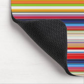 Hete kleurrijke strepen muismat (Hoek)
