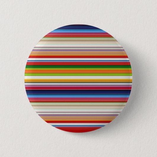 Hete kleurrijke strepen ronde button 5,7 cm (Voorkant)