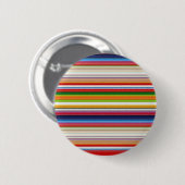 Hete kleurrijke strepen ronde button 5,7 cm (Voorkant /achterkant)