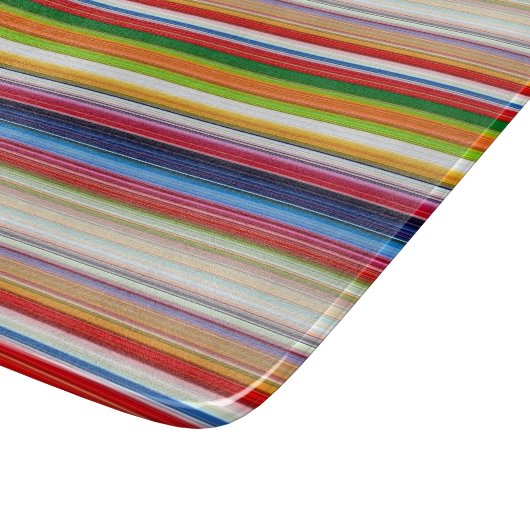 Hete kleurrijke strepen snijplank (Hoek)