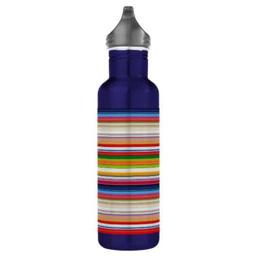 Hete kleurrijke strepen waterfles  (Rechts)