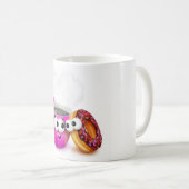 Hete koffie en een donut Mok (Voorkant rechts)