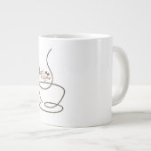 hete koffie lijn kunst mok (Voorkant rechts)