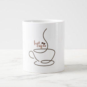 hete koffie lijn kunst mok