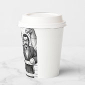 Hete koffiekop beschikbaar in bulk papieren bekers (Links)