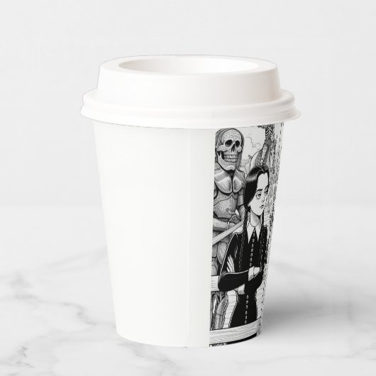 Hete koffiekop beschikbaar in bulk papieren bekers (Rechts)