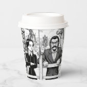 Hete koffiekop beschikbaar in bulk papieren bekers (Voorkant)