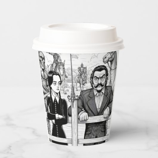 Hete koffiekop beschikbaar in bulk papieren bekers (Voorkant)