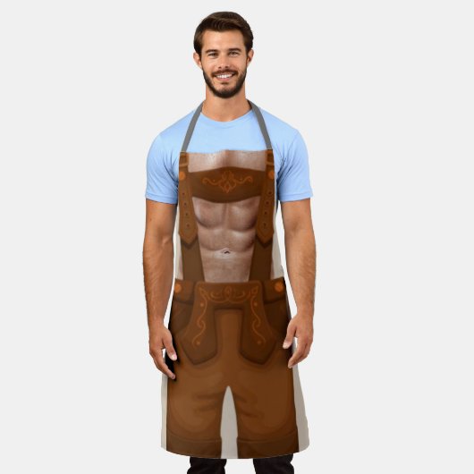 Hete Lederhosen Schort (Gedragen)
