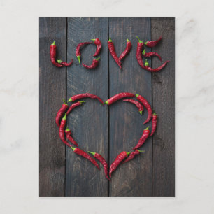 Hete liefde briefkaart