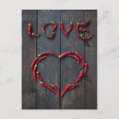 Hete liefde briefkaart (Voorkant)