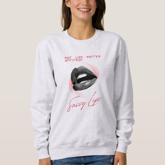 hete lippen heter attitude trui (Voorkant)