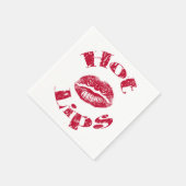 hete lippen, rode lippen servet (Hoek)