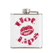 Hete lips, rode lips heupfles (Achterkant)