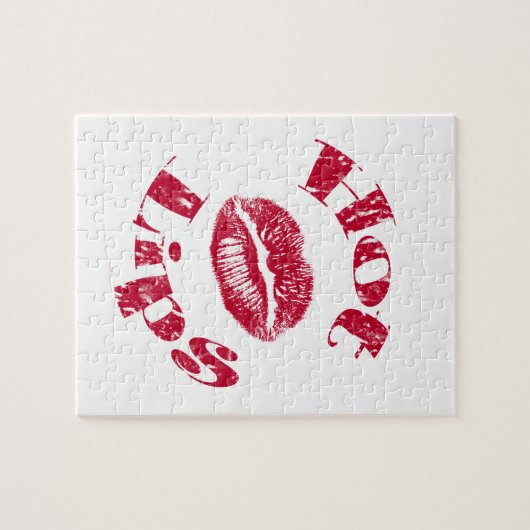Hete lips, rode lips legpuzzel (Horizontaal)