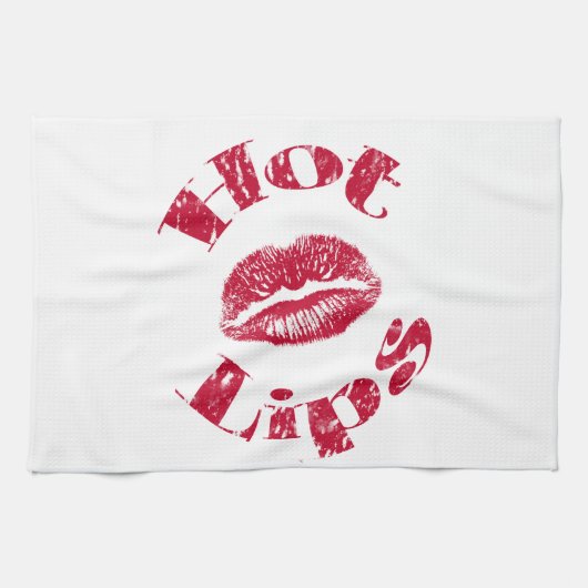 Hete lips, rode lips theedoek (Horizontaal)