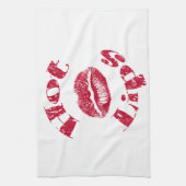 Hete lips, rode lips theedoek (Verticaal)