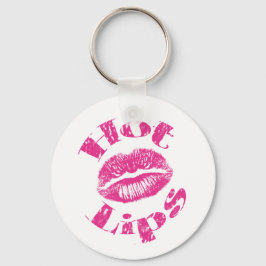 Hete lips! Roze lips Sleutelhanger