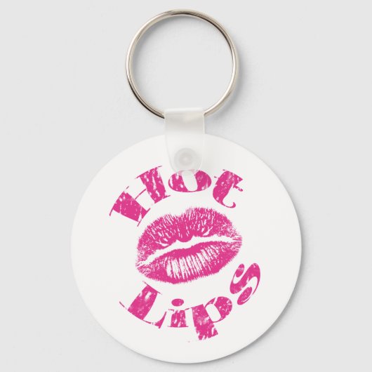Hete lips! Roze lips Sleutelhanger (Voorkant)