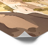 Hete lucht ballonvaart in Cappadocia, Turkije Afdr Poster (Hoek)