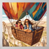 Hete lucht ballonvaart in Cappadocia, Turkije Afdr Poster (Voorkant)